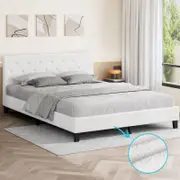 ALFORDSON Bed Frame Tufted Headboard King