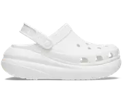 Crocs Classic Crush Platform Clogs Sandals - White