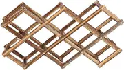 Wine Rack for Cabinet Foldable Wine Cabinet 43×14×8 Wine Cabinet Foldable Elegant Large Capacity Wooden Wine Rack Cabinet for 10 Wine Bottles