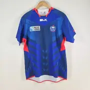 Samoa Rugby Union World Cup 2015 Jersey BLK mens size XL blue 089539