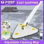 360° Triangle Mop Cleaning Brush Rotating Adjustable Cleaning Mop Multifunction