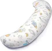 BYRIVER 32" Contour Small Mini Youth Body Pillow Cuddle Pillow for Kids Teens Girls Boys, Side Sleeper Hugging Pillow for Sleeping, Washable Cotton Pillowcase, Gifts for Children(TK)