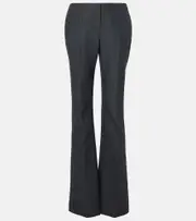 [McQueen] McQueen High-rise wool bootcut pants AU 10 black