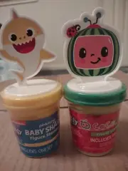 kiddy Dough, Cocomelon, Baby Shark Figure Stamper