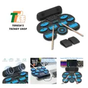 Electronic Drum Set Potable Drum Set Volume Control Electric Drum Set MIDI Dr...