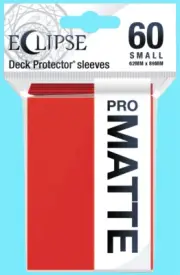 60 ULTRA PRO ECLIPSE MATTE APPLE RED SMALL DECK PROTECTOR Card Sleeves
