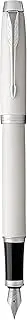 [PARKER] IM Rollerball Pen, White Lacquer with Fine Point Black Ink Refill (1931674)