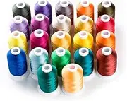 Embroidery Threads Embroidery Threads Computer Embroidery Thread Filament Polyester 1000m*22,120d/2 Super Sheen, High Strength.