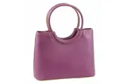 Milleni Mini Fashion Womens Ladies 21cm Tote Hand Bag Work Shoulder Handbag Plum