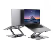 mbeat Stage S12 Rotating Laptop Stand with USB-C Docking Station Flexible Ergonomic Design USB-C HDMI RJ45 1000Mbps