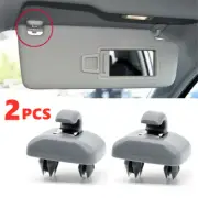 2x Sun Visor Bracket Hook Clip Hanger For Audi A3 S3 A4 S4 A5 S5 8E0857562A Gray (for: Audi)