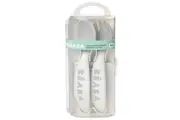 Beaba: 2nd Stage Training Fork & Spoon with Case - Grey