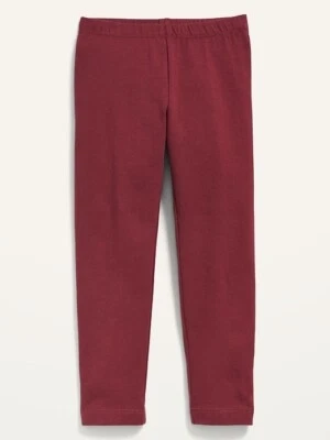 NWT Old Navy Toddler Girl's 5T Full-Length Leggings Solid Scarlet Oak/Burgundy