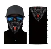 Wolf Neck Gaiter Face Mask Head Band MultiUse Tube Scarf Face Cover Bandana