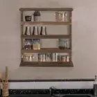 4 Tier Spice Jar Rack Kitchen Cupboard Door Wall Storage Organiser Herb Cabinet