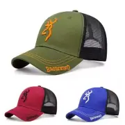 Mens Women Browning Embroidery Baseball Cap Tactical Cap Snapback Casual Trucker