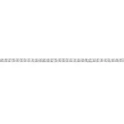 Silver 2.75mm Claw-set Cz 18cm Tennis Bracelet in Clear