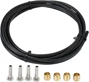 Baxnore 2.5m Hydraulic Disc Brake Hose Kit, Nylon Cycle Brake Hose Kit, Leak Proof Brake Oil Disc Brake Cable with 4 BH90 Olive Connecting Sets for Cycling Component