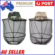 For Outdoor Camping Mosquito Insect Mesh Cap Head Face Protector Net Midge Hat