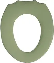 Okato Natural Toilet Seat Cover, O Shape, Soft to The Skin, Washable, Green