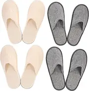 Beavorty Portable Folding Slippers Non Slip Home Travel Slippers for Men Women Lightweight Comfortable for Hotels Vacations and Daily Use