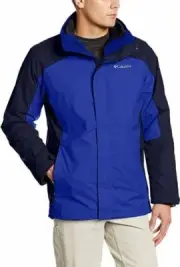 Columbia Men's Eager Air Interchange 3-in-1 Jacket, Collegiate Navy, Large