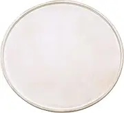 DN DECONATION White Wood Tray, Large Decorative Tray for Coffee Table, Ottoman, Decorative Round Trays, Candle Tray for Dining Room, Living Room, Farmhouse Decor