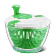 Salad Spinner Large 5.28 Qt, Manual Lettuce Spinner for Veggie Prepping and F...