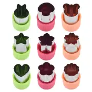 3 Pack Cookie Cutter Biscuit Molds Stainless Steel 3D Frosting Cookie Gadgets