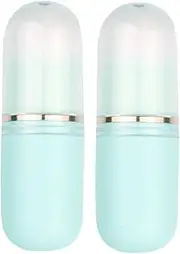 SAFIGLE Retractable Brush Travel Makeup Brushes Face Blush Brush Foundation Brush For Liquid Makeup Powder Contouring -blue