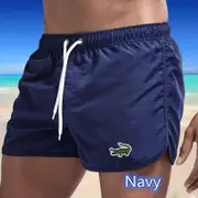 CARTELO 2024 Summer Men's Quick-Drying Swim Trunks Sports Pants Swimwear Beach Shorts Jogging Shorts navy blue 4XL