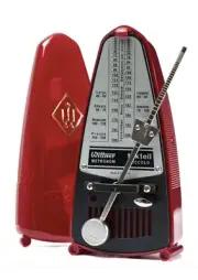 Red Wittner Taktell Piccolo pendulum metronome accurate and portable free post