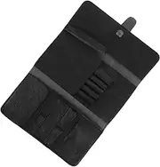 ELAYARD 1pc Leather Scissor Bag Organizer for Barber Tools Portable and Lightweight Case for Hairdressing Supplies Compact Storage Pouch for Scissors Combs and