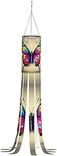Halloween Garden Colorful Butterfly Windsock Lights Halloween Lighted Windsock for Patio Yard Pathway Party Decor