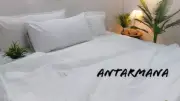 Linen 100% White sheet Linen 1 flat sheet + 1 fitted sheet + 2 pillowcases