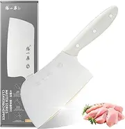 ZHANG XIAO QUAN SINCE 1628 Heavy Duty Chinese Meat Cleaver 7.3" - 40Cr13 Stainless Steel Kitchen Knife - Multi-Purpose Chopping, Slicing, Dicing - Ergonomic ABS Handle