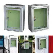 Locking Wall Mounted Mailbox Letterbox Metal Decorative Letterboxes for