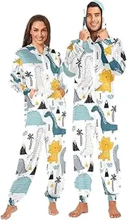 [Joisal] Playful Dino Blue Ultra-comfortable Fit, Adult Onsies, Cosplay Pajama