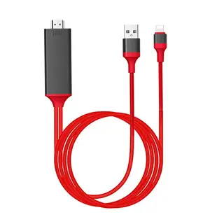 【iPhone小螢幕變大螢幕】iphone轉hdmi 同屏器 1080p 影音轉接線 lightning轉hdmi 手機投影 手機to電視轉接線 螢幕分享器 MHL HDTV cable iPhone投影 手機投屏轉接線