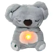 Breathing Koala Soothing Sleep Toy Plush Music Doll for Babies with Calming Sounds & Soft Night Light