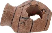 Milisten Reptile Box Hideout Decoration Compact Snake Decor Delicate Reptile Cave for Turtles Lizards Frogs Safe Materials for Desert Terrariums Garden Landscaping