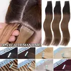 CLEARANCE Tape In Remy Human Hair Extensions Skin Weft Full Head Body Wave Thick
