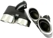 1 Pair Car Exhaust Muffler Tips Stainless Steel Compatible For Benz W211 E Class E240 E280 E320 E350 E430 E500 E63 2002-2007