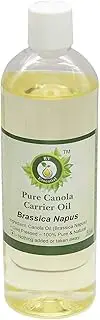 R V Essential Pure Canola Carrier Oil 200ml- Brassica Napus (100% Pure and Natural Cold Pressed)