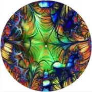 Slipmat Slip Mat Felt for any 12" Turntable LP DJ Vinyl Record Player FRACTAL 4