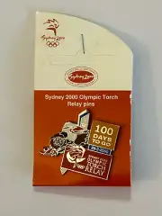 2000 Sydney XXVII Olympic Summer Games - Torch Relay - Olympic Pin 100 Days
