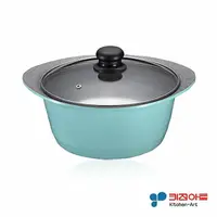 在飛比找樂天市場購物網優惠-韓國原裝進口Kitchen Art 時尚鈦晶石湯鍋(24cm