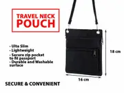 Travel Secure Neck Pouch Passport Card Ticket Money Secret Wallet Holster Bag
