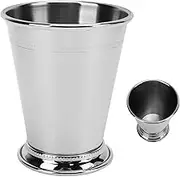 Gigicial Moscow Mule Mug Cup for Drinking Gifts to Him Her Genuine Mugs for Moscow Mules Hammered Real Solid Cups, Keeps Drinks Super Cold, Tankard Beer Stein, Best Gift to Copper Mule(Silvery)