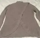 Summer & Rose Womens Light Brown Cross Back Sweater Pullover Size Large NEW